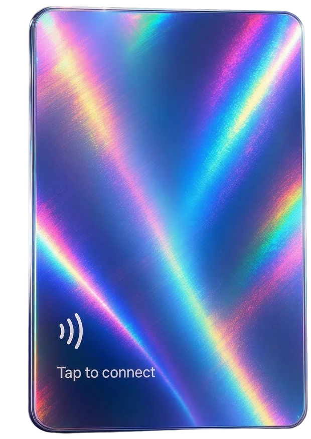 Holographic Aurora — portrait card render